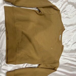 Champion Pullover Sweatshirt in Camel